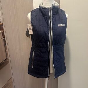 Lauren James Dark Blue Quilted Vest